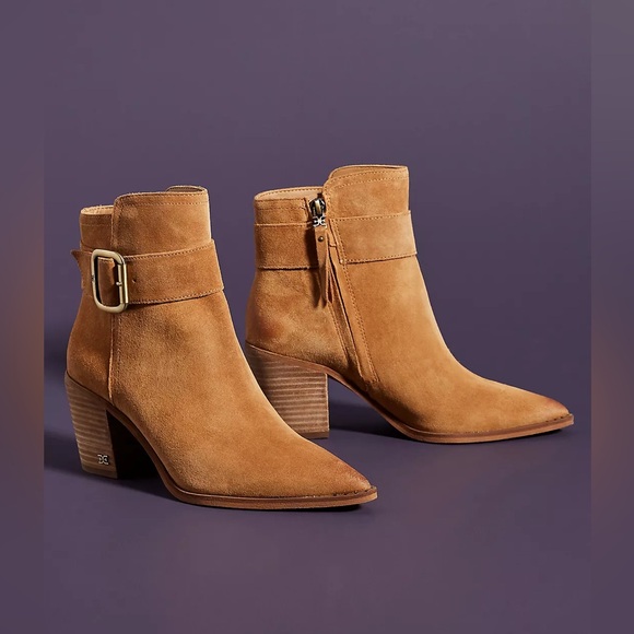 Sam Edelman Shoes - Sam Edelman Leonia Ankle suede Boots size 6